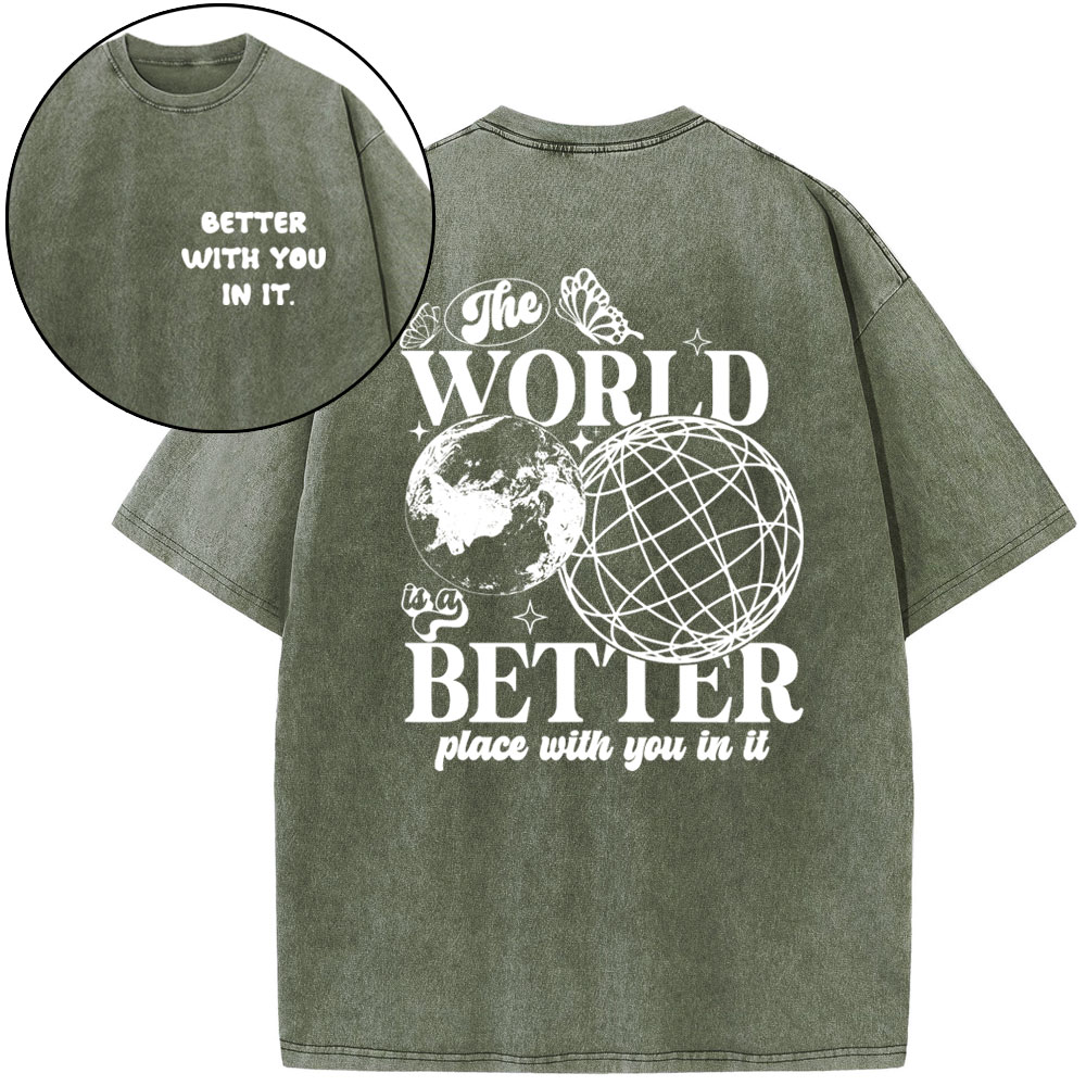 Better With You In It Christian Washed T-Shirt