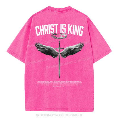 Christ Is King Christian Washed T-Shirt