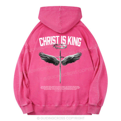 Christ Is King Christian Washed Hoodie