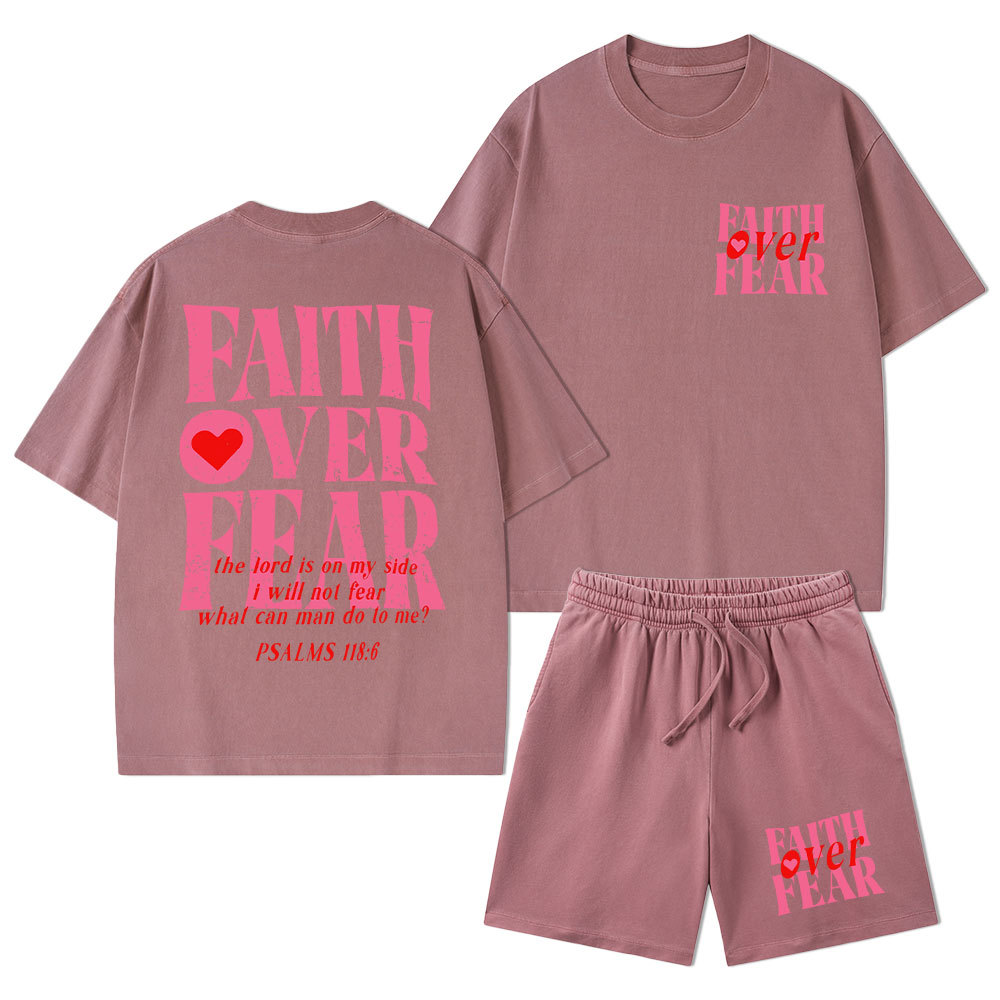 Daughter Of The King Christian Washed T-Shirt & Shorts