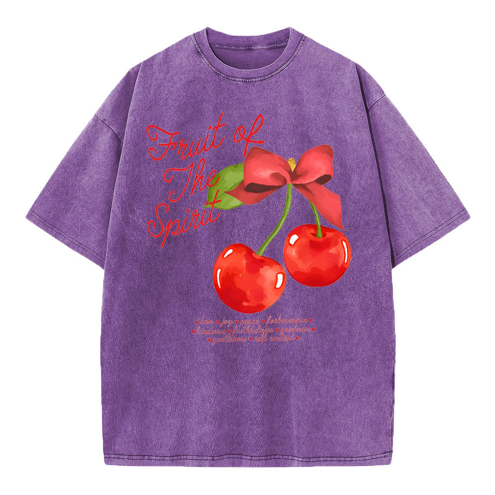 Fruit Of Spirit Christian Washed T-Shirt