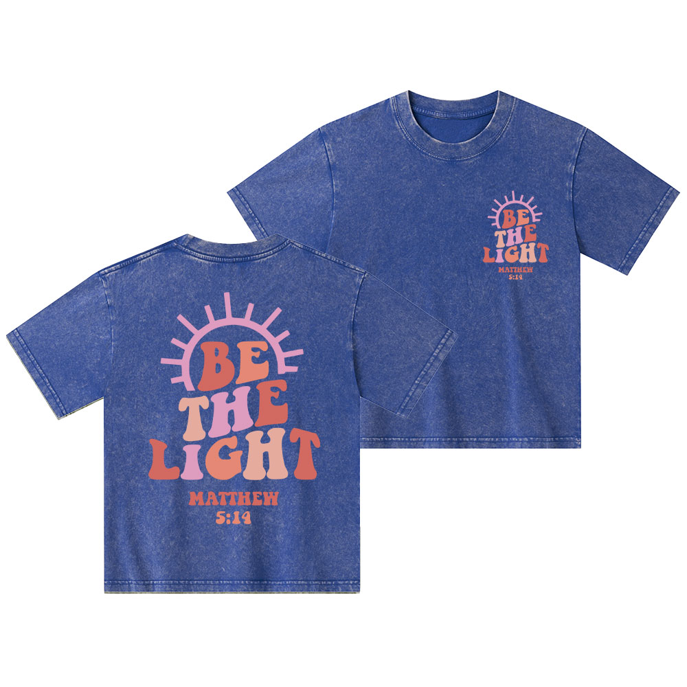 Be The Light Kid Washed T-Shirt