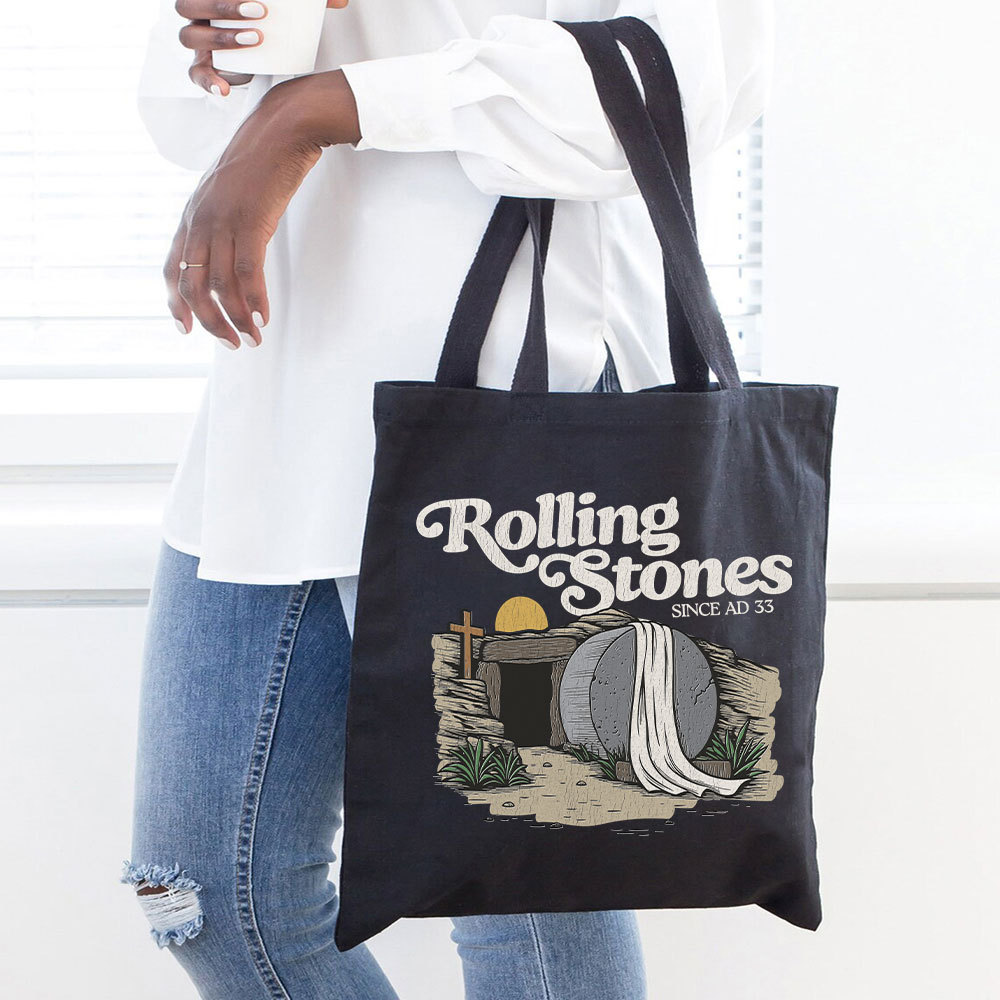 Rolling Stone Christian Canvas Tote Bag