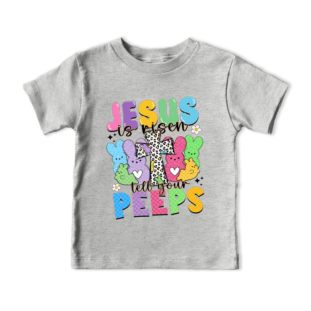 Jesus Is Risen Christian Kid T-Shirt