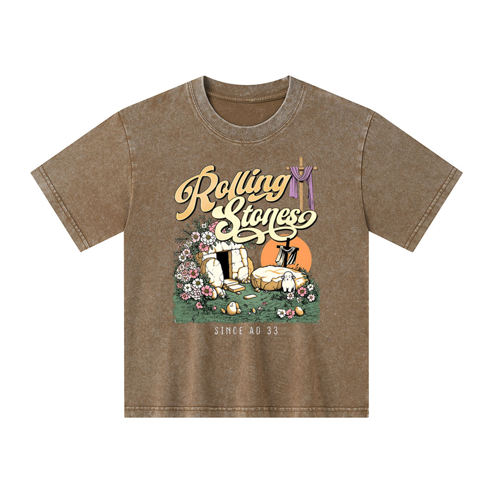 Rolling Stones Sheep Christian Washed Kid  T-Shirt