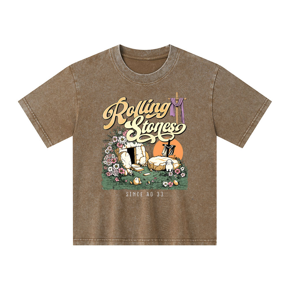 Rolling Stones Sheep Christian Washed Kid  T-Shirt