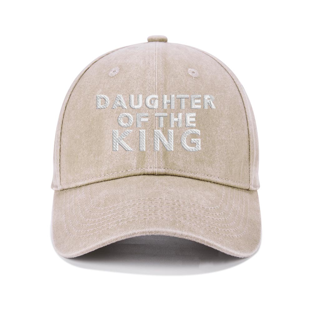 Daughter Of The King Christian Washed Hat