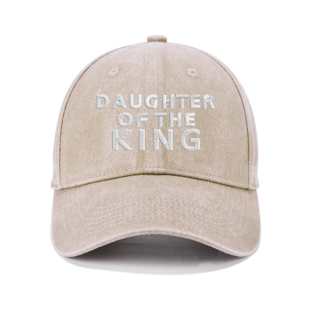 Daughter Of The King Christian Washed Hat