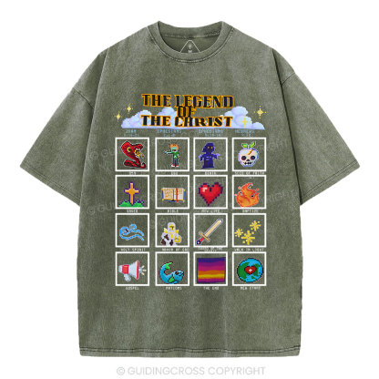The Legend Of The Christ Christian Washed T-Shirt