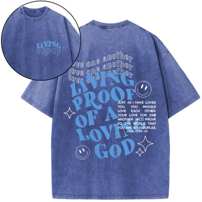 Love One Another Christian Washed T-Shirt