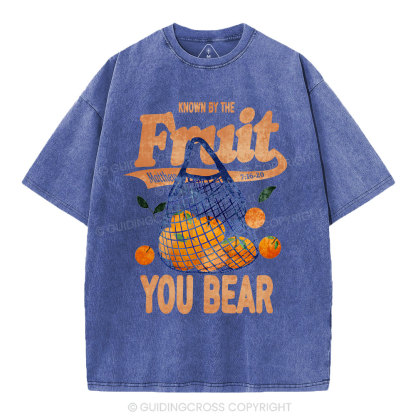 Known By The Fruit Christian Washed T-Shirt