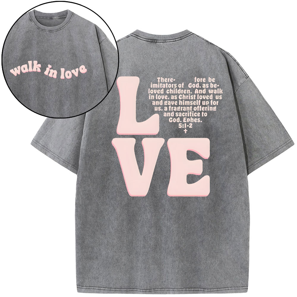 Loved Beyoud Measure Christian Washed T-Shirt Sale-GuidingCross