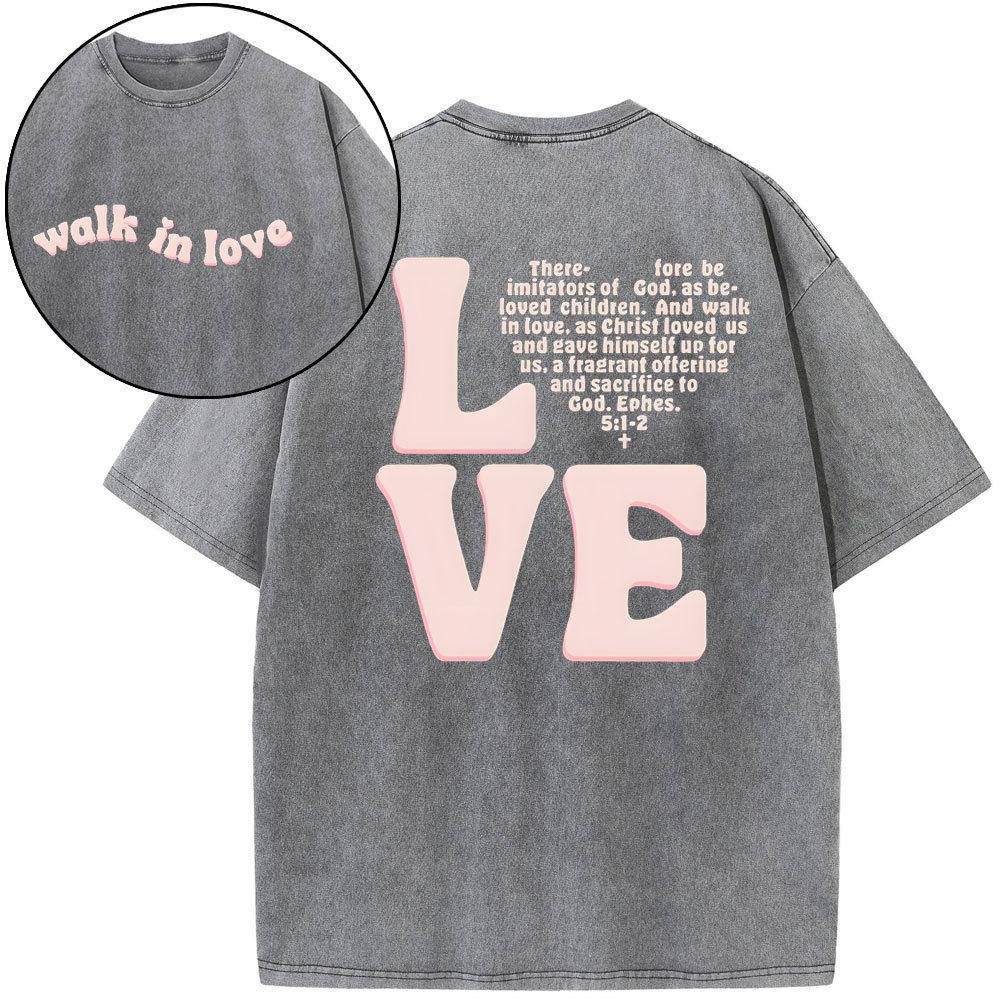 Loved Beyoud Measure Christian Washed T-Shirt Sale-GuidingCross