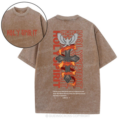 Holy Spirit Christian Washed T-Shirt