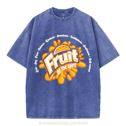 Friut Of The Spirit Christian Washed T-Shirt