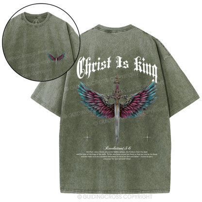 Christ Is King Christian Washed T-Shirt
