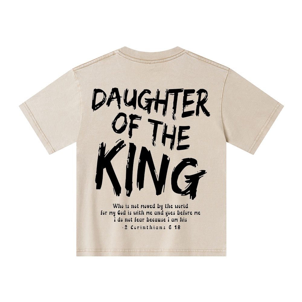 Daughter Of The King Christian Kid Washed T-Shirt