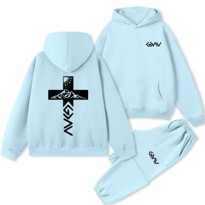 God Is Greater Than The Highs And Lows Christian Premium Fleece Hoodie Set