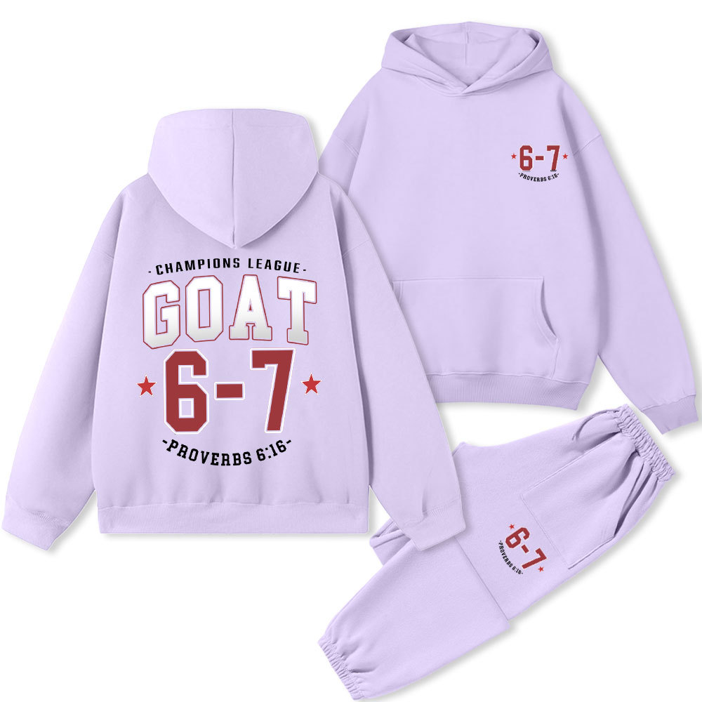 Champions League GOAT Christian Premium Fleece Hoodie Set