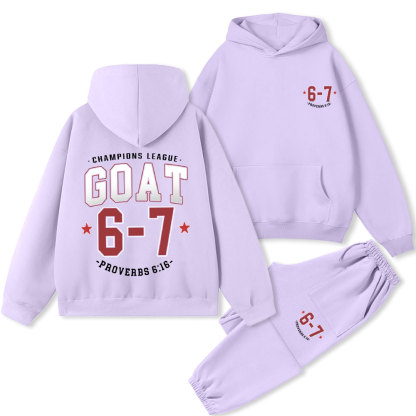 Champions League GOAT Christian Premium Fleece Hoodie Set