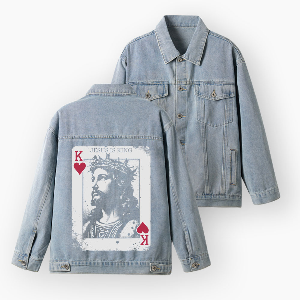 Jesus Is King Christian Denim Jacket