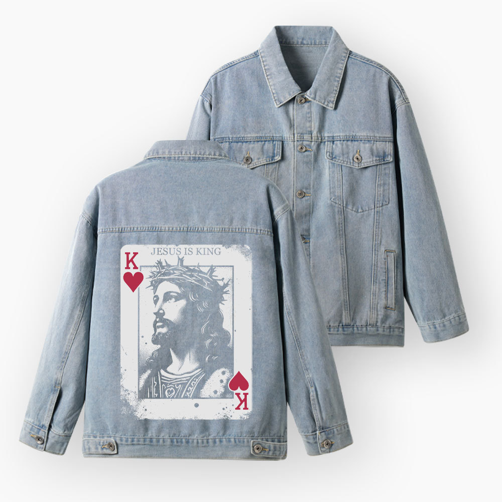 Jesus Is King Christian Denim Jacket
