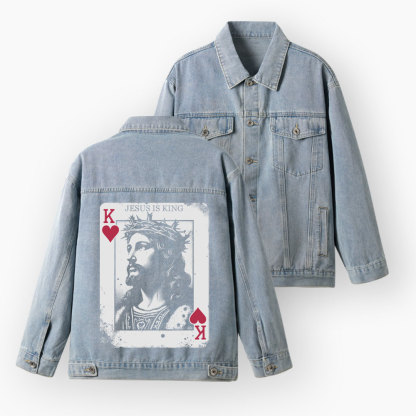 Jesus Is King Christian Denim Jacket