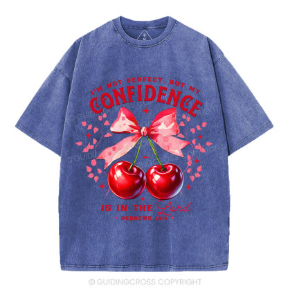 I'm Not Perfect But My Godfidence Is In The Lord Christian Washed T-Shirt