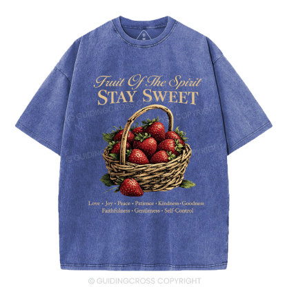 Stay Sweet Christian Washed T-Shirt