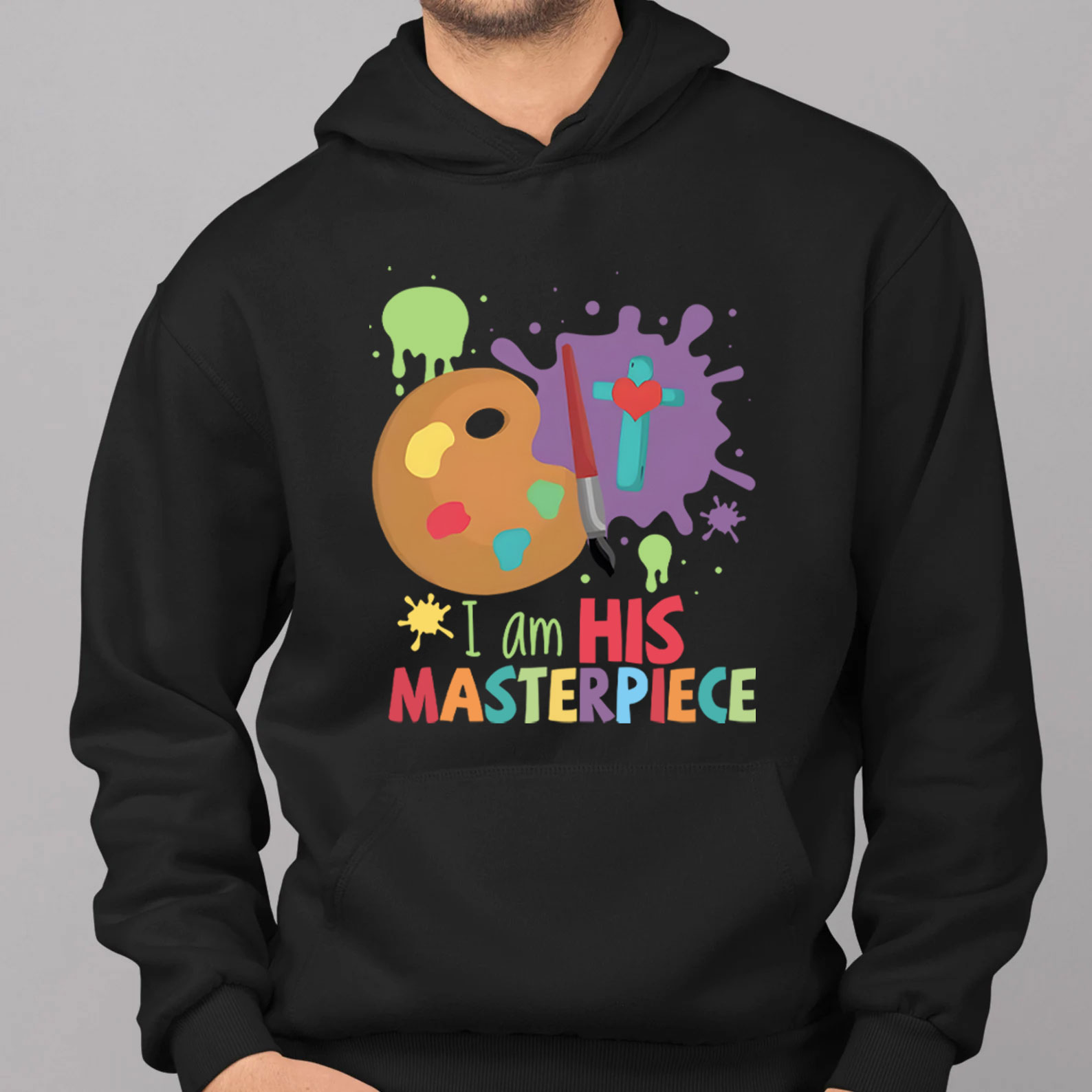 I Am His Masterpiece Christian Hoodie
