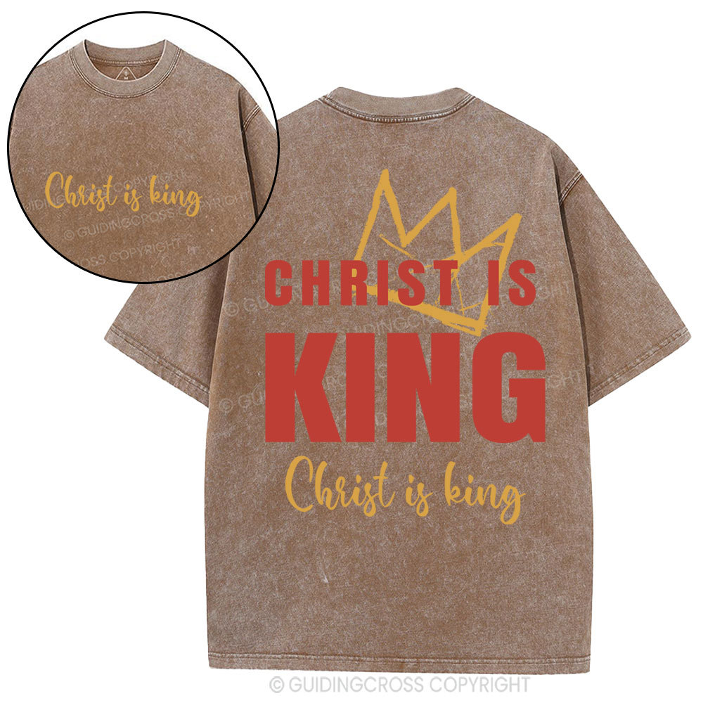 Christ Is King Christian Washed T-Shirt