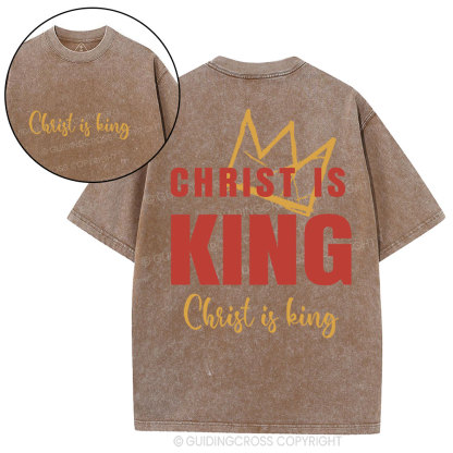 Christ Is King Christian Washed T-Shirt