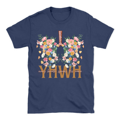 YHWH Floral Christian T-Shirt