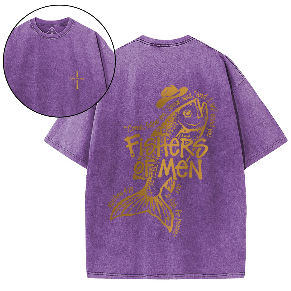 Fsihers Of Man Christian Washed T-Shirt