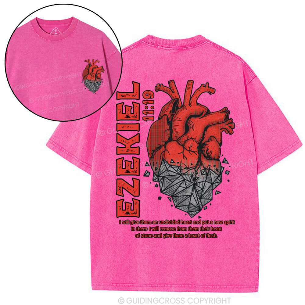 Heart Of Flesh Christian Washed T-Shirt