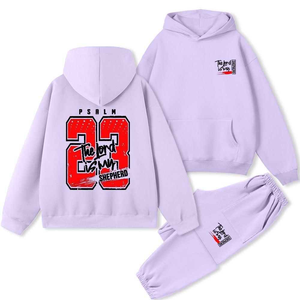 The Lord Is My Shepherd Christian Fleece Hoodie Set