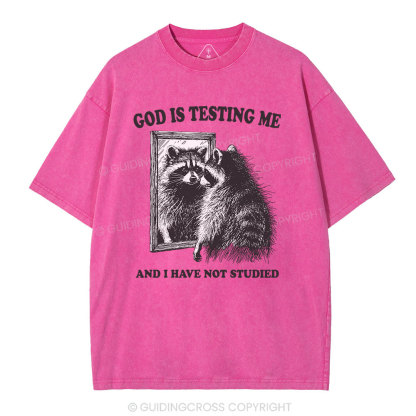 God Is Testing Me And I Have Not Studied Christian T-Shirt