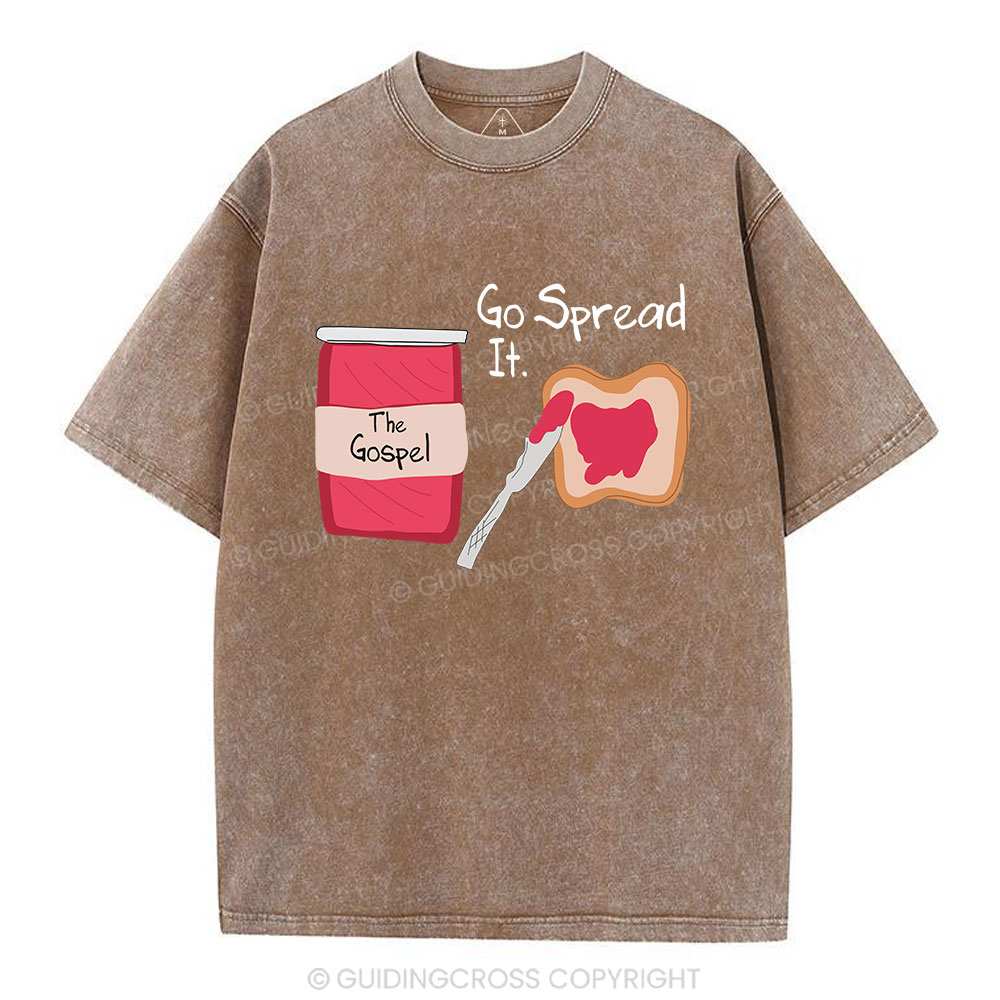 The Gospel Go Spread It Christian Washed T-Shirt Sale - GuidingCross