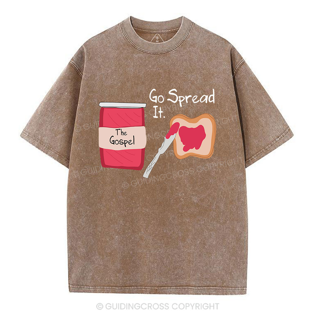 The Gospel Go Spread It Christian Washed T-Shirt Sale - GuidingCross