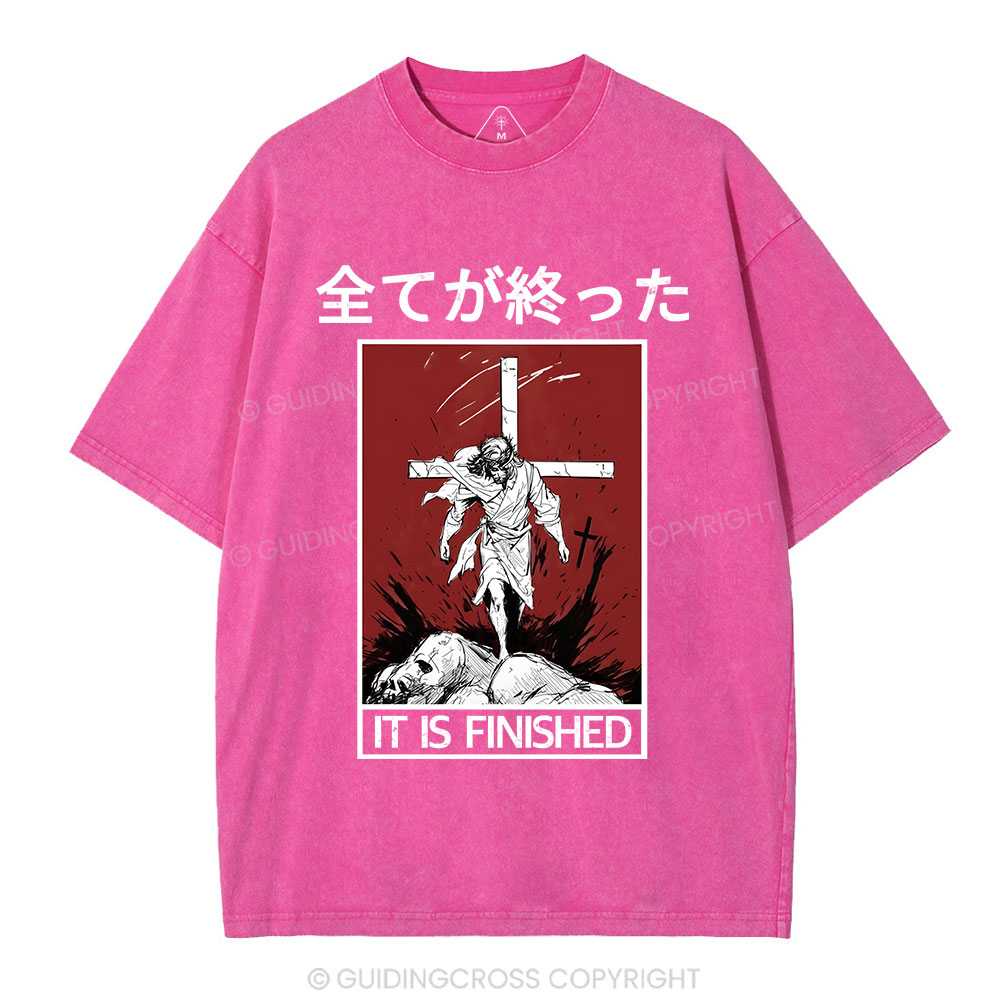 It Is Finished Christian Washed T-Shirt