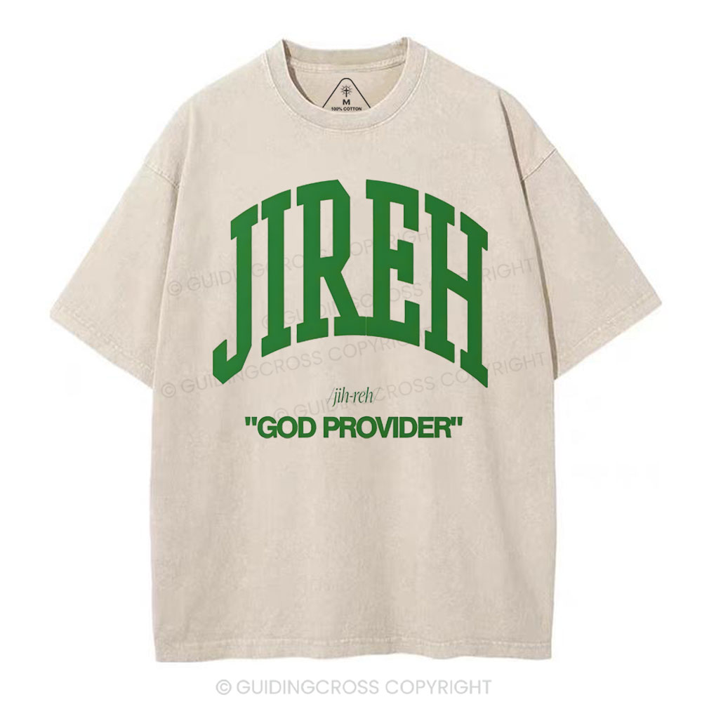 Jireh Christian Washed T-Shirt Sale - GuidingCross