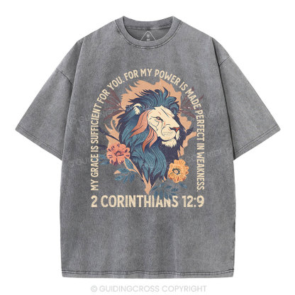 My Grace Is Sufficient For You Christian Washed T-Shirt