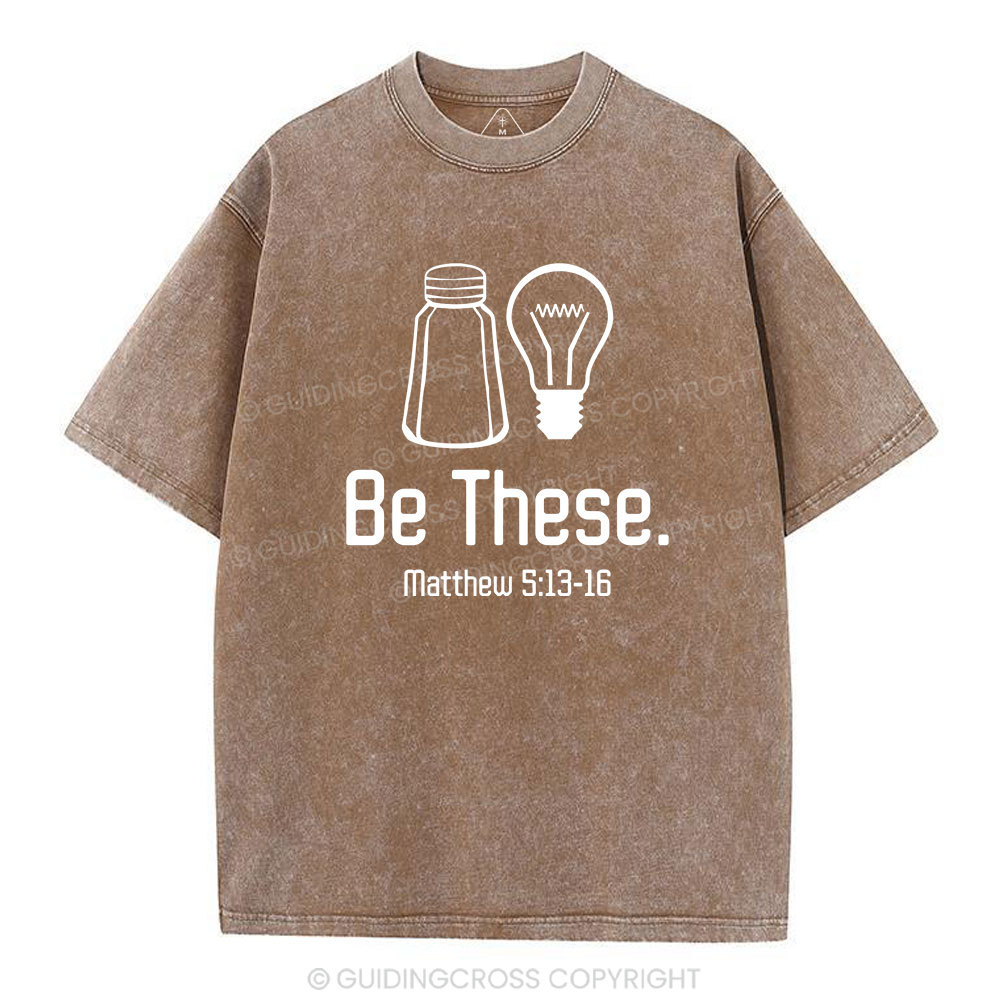 Be These Salt And Light Vintage Washed Christian T-Shirt