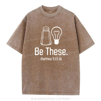 Be These Salt And Light Vintage Washed Christian T-Shirt