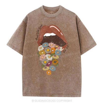 Speak With Grace Christian Washed T-Shirt