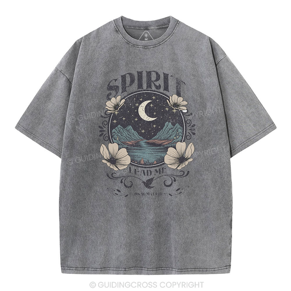 Spirit Lead Me Christian Washed T-Shirt