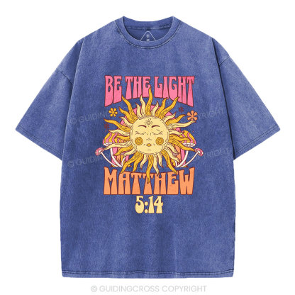 Be The Light Christian Washed T-Shirt