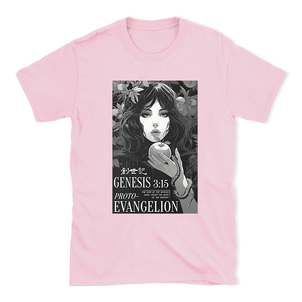 Retro Bible Print Genesis Evangelion Christian T-Shirt