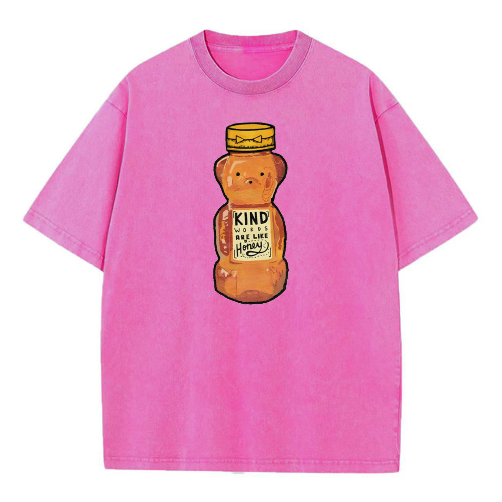 Kind Words Are Like Honey Christian Washed T-Shirt