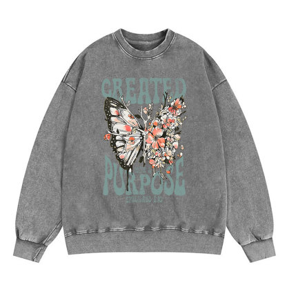 Created With A Purpose Christian Sweatshirt